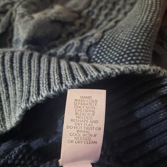 J. Jill Womens Blue Chambray Pullover Crewneck Sweater Size Medium - Picture 5 of 6